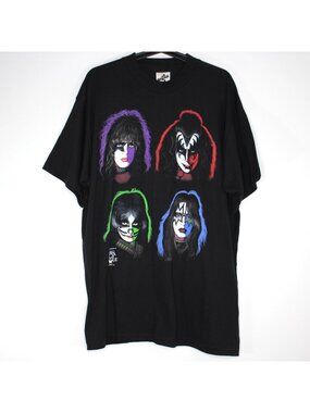 Vintage Cronies Mens XL Kiss Band 1996 Made In USA Single Stitch T-Shirt C1261